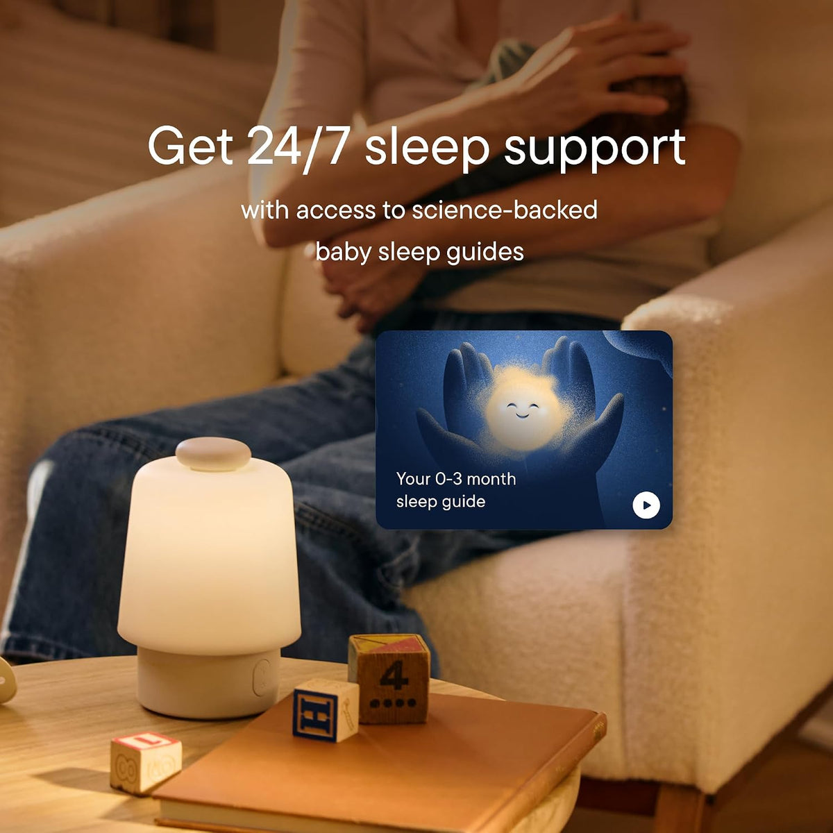 Hatch Baby Sound Machine & Night Light Routine Builder (Greige)