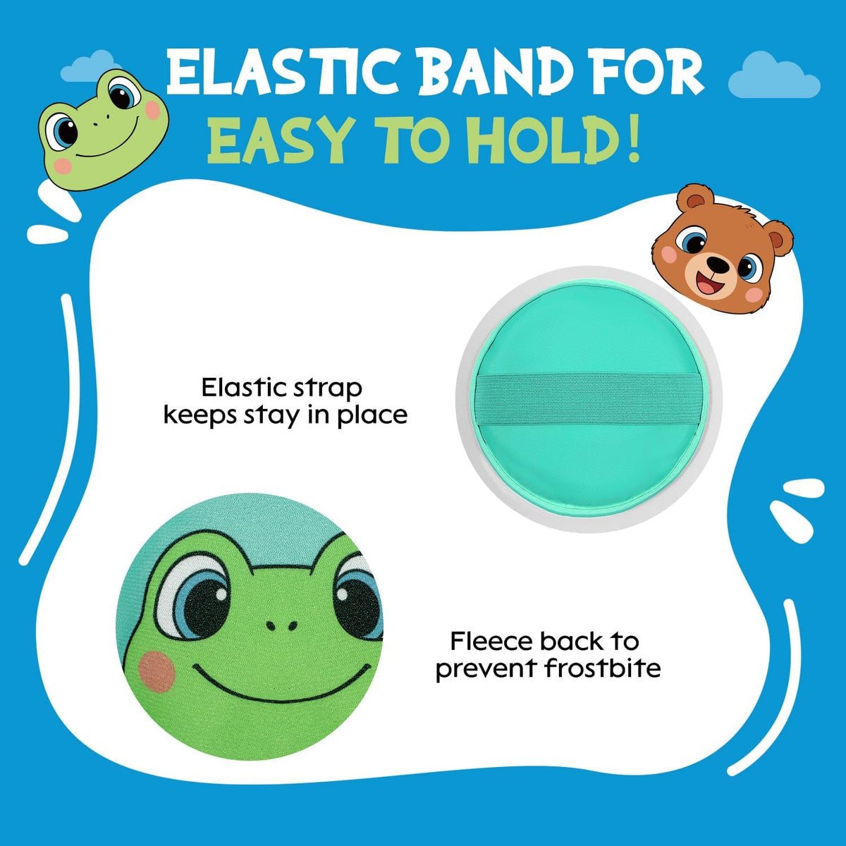 Gel Ice Pack for Injuries 2 Packs Cute Reusable Hot Cold Gel Packs