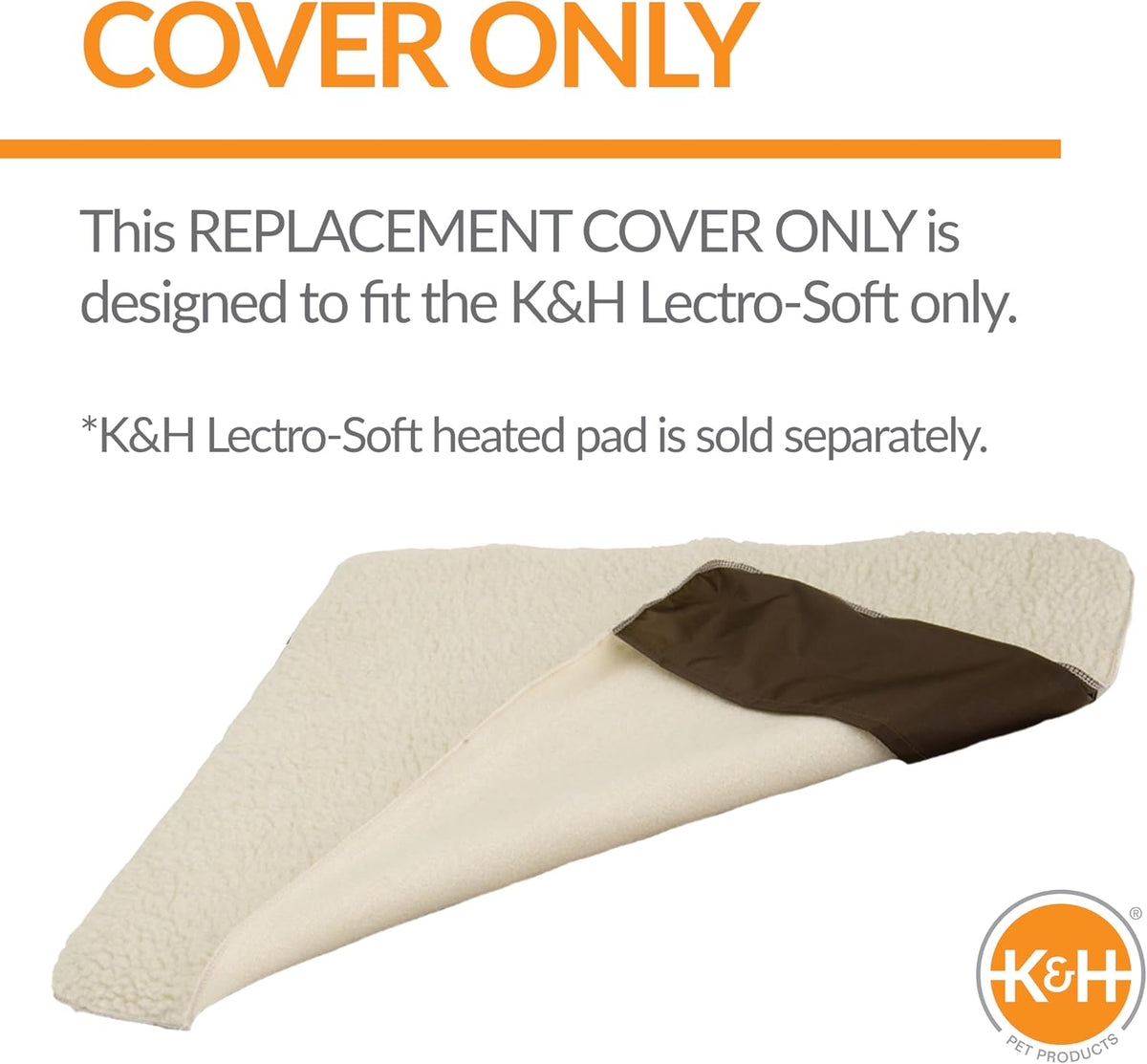 K&H Heated Pad Cover, Lectro-Soft Small Outdoor Dog Bed Replacement Cover