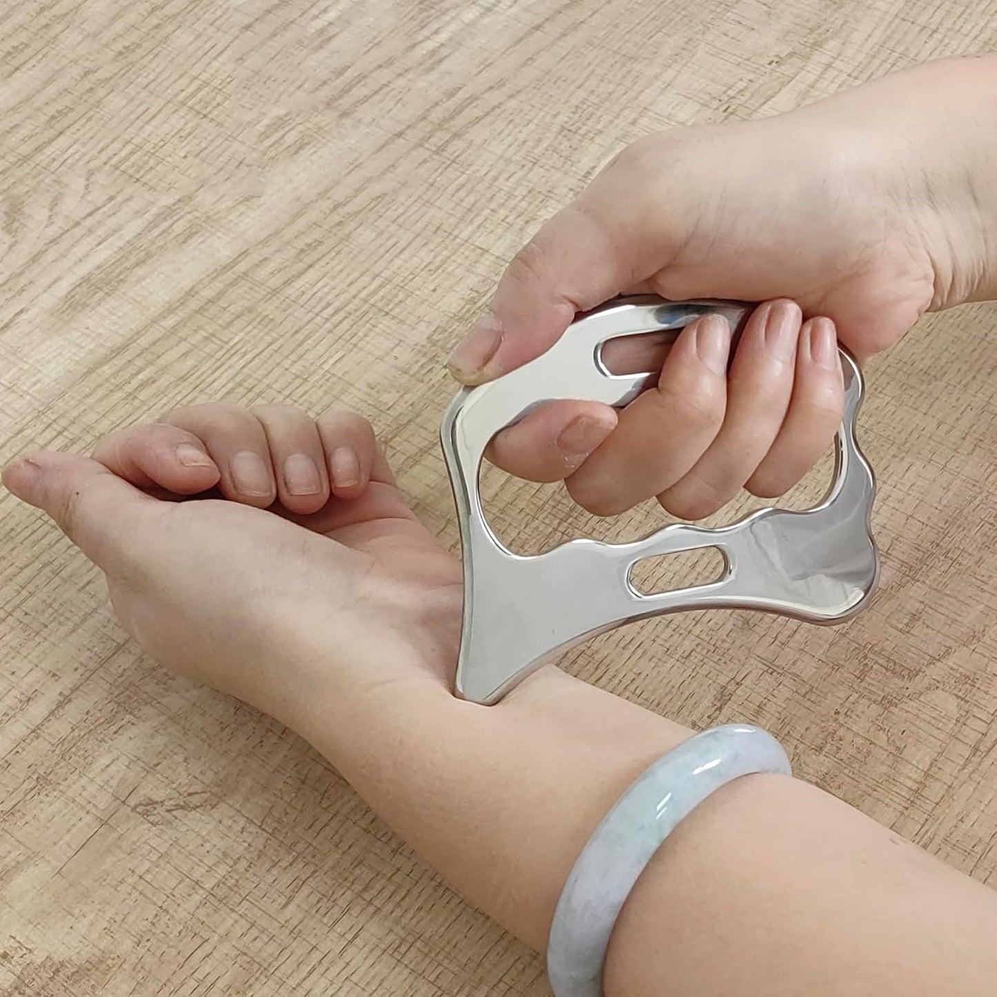 304Stainless Steel Gua Sha Derma Edge Massage Tools-Scraping Massage Tools,Muscle Scraper Tool (D2)