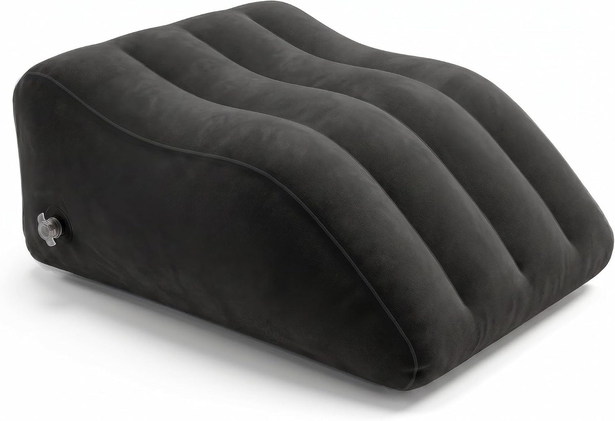 Inflatable Leg Elevation Pillow, Gray