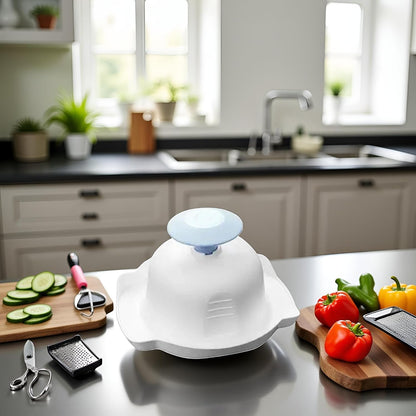 Blue Food Safety Holder for Mandolin Slicer,Peelers and Slicers,Finger Anti-Cut Protectors for Vegetable Grater, Food Slicer Cutter Finger Guard for Mandoline Slicer Grater Kitchen Utensils