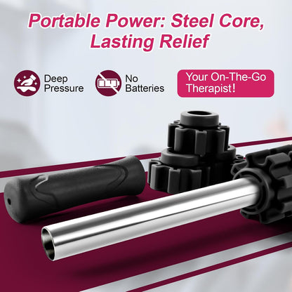 Massage Roller, Muscle Roller Stick, Therapy Roller Stick for Legs, Calf, Thigh, Lipo Roller for Relief Muscles, Deep Tissue Massage Rolling Pin for Trigger Points, Help Sore Muscle Recovery