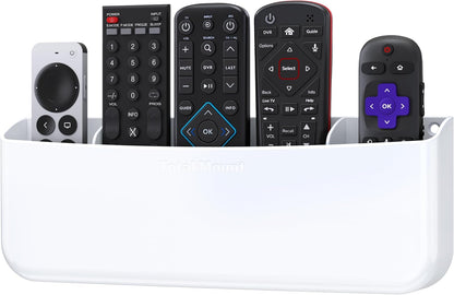 TotalMount Drop-Free Remote Holder – Removable Adhesive Strips – XL Black | Designed in the USA – Simply Put the Remotes In – No Tricky Magnet Alignment Needed (Holds 3 or 4 Remote Controls)