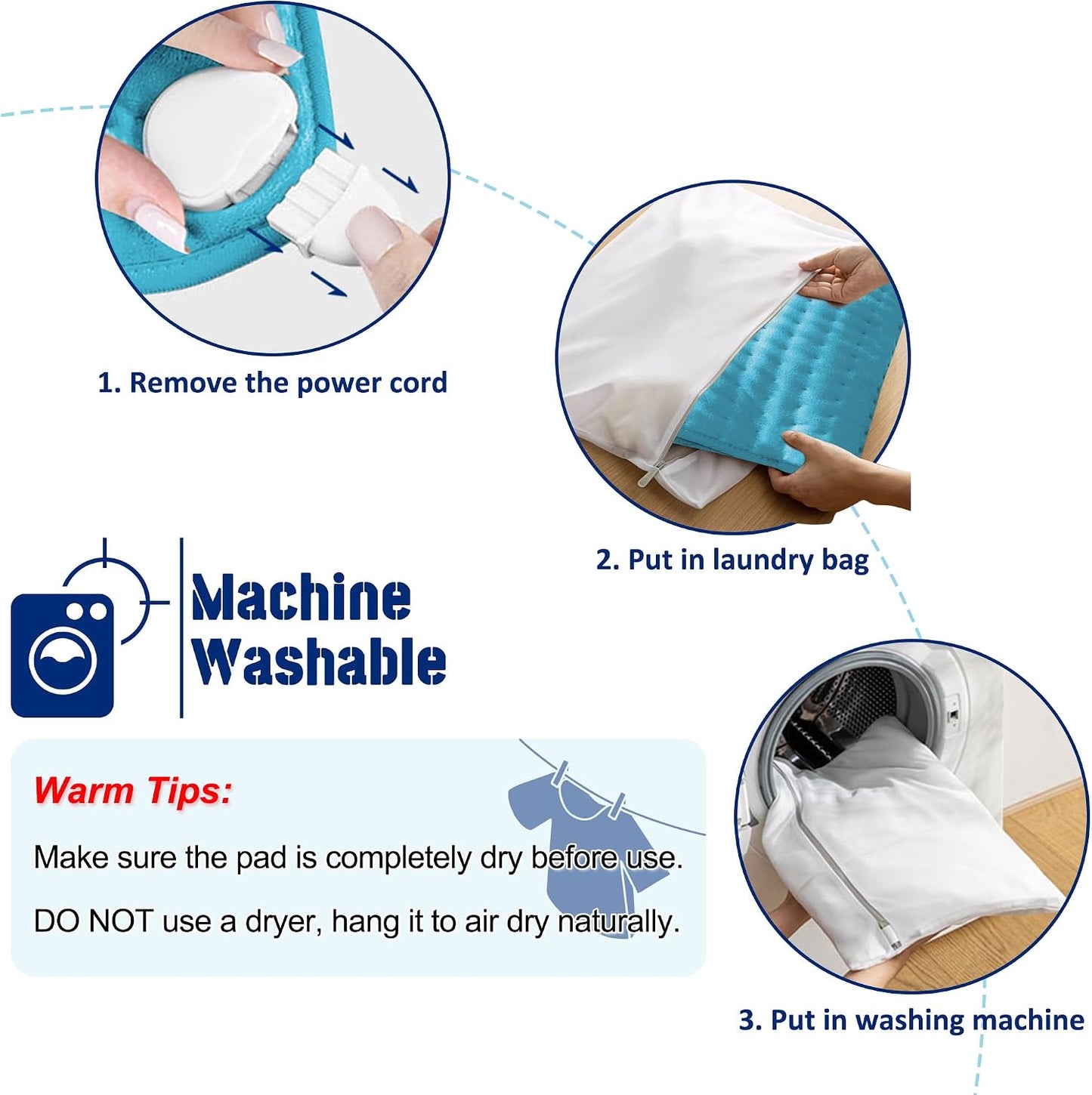 Electric Heating pad with 6 Heat Settings, Auto Shut Off, Dry Electric Heating for Back Neck Knee Arms Legs Shoulder Heat Pads for Christmas Birthday Father Mother's Day (24"X12", Gray Green)