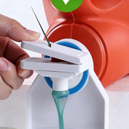 2 Pack Laundry Detergent Holder with Drip Catcher Tray | Laundry Soap Dispenser, Laundry Room Organization and Storage