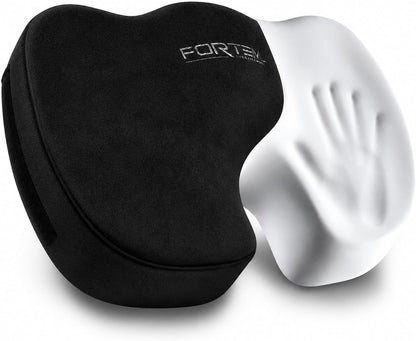 FORTEM Seat Cushion, Office Chair Cushion, Memory Foam Car Seat Cushions, Sciatica Coccyx Tailbone Pain Relief, Chair Cushions for Back Support, Sitting Pad for Gaming, Washable Cover, Non Slip