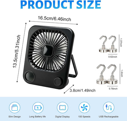 5000mAh Magnetic Cruise Ship Approved Fan,Cruise Essentials 2026 for Travel