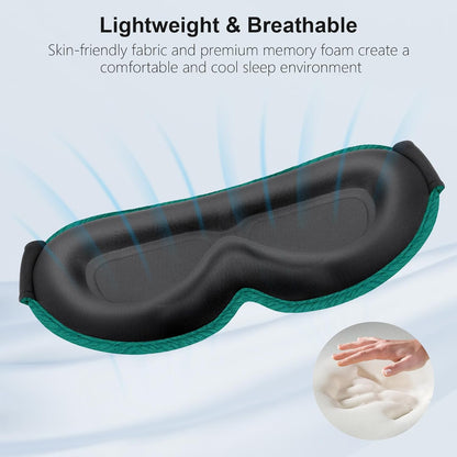Gritin 100% Blackout Sleep Eye Mask for Women Men, Zero Pressure Sleep Mask