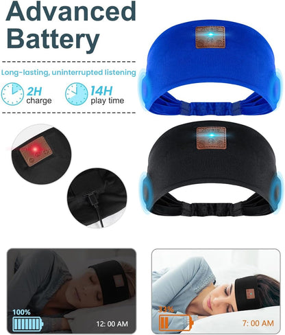 2-Pack Sleeping Headphones, Headband Headphones with Thin Speakers