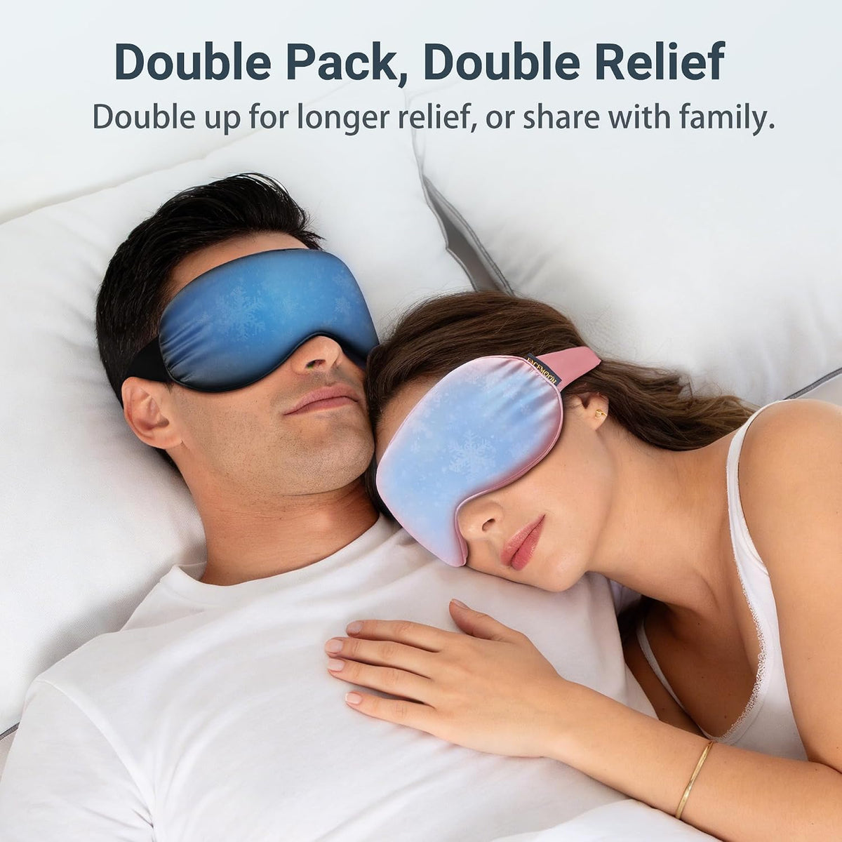Cooling Eye Mask for Dark Circles Puffiness - Fsa Eligible Items Hsa, Cold Compress for Puffy Eyes Migraines Headache Sleeping After Surgery, Gentle Weighted Travel Essentials Gel Ice Pack (Black)