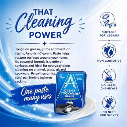 Astonish Oven & Cookware Cleaning Paste, Grease Remover 5.3oz Tub