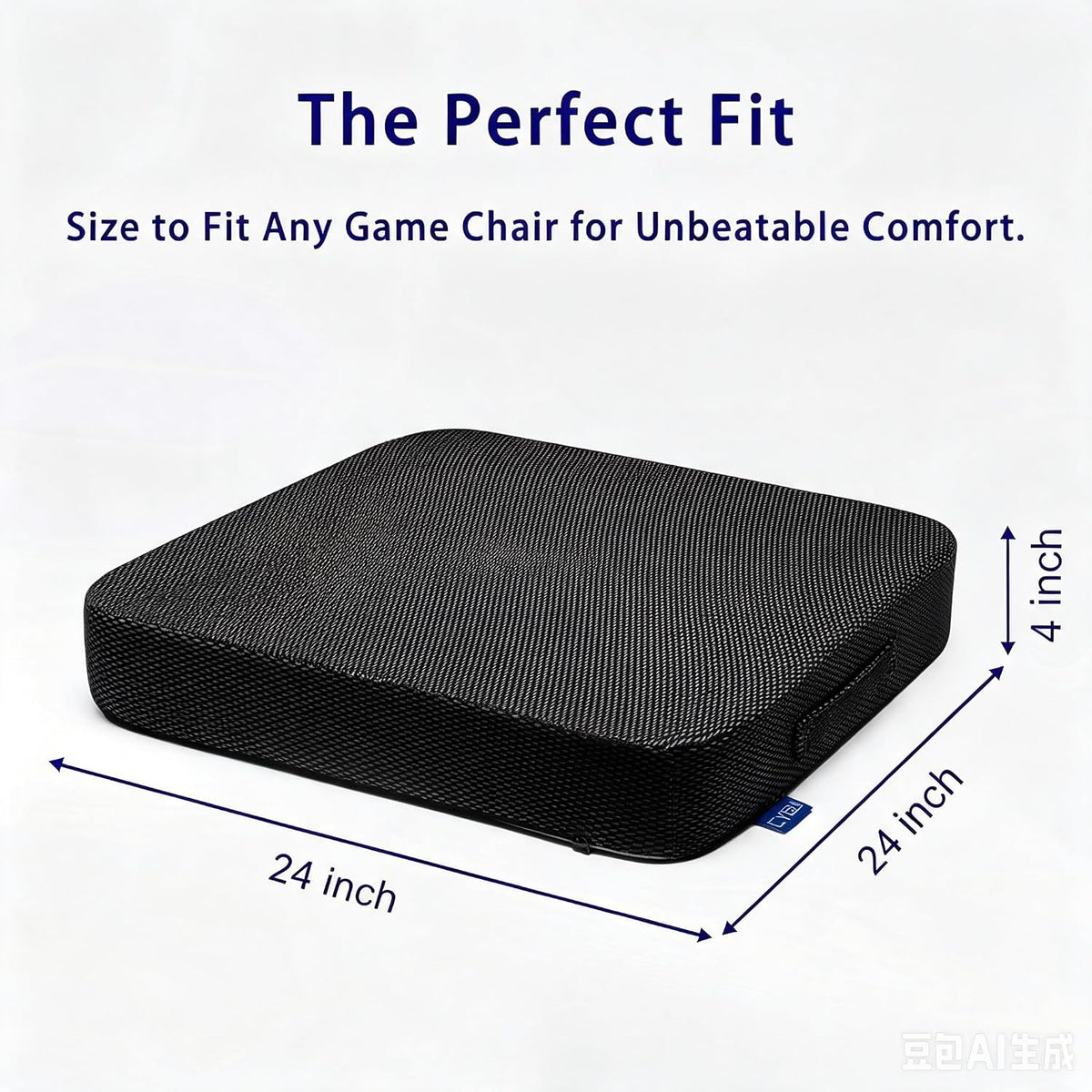 Ifoam Gel Infused Memory Foam Layer Wheelchair Cushion - Seat Cushion for Wheelchair-OfficeChair, Kitchen Chair-Pressure Sore and Tailbone Pain Relief-High Dense Polyfoam Base (Black,18x16x3 inch)