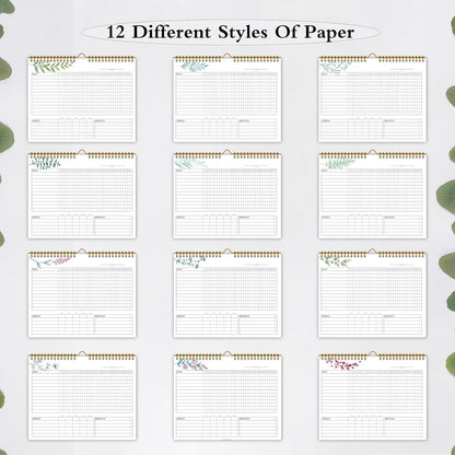 Habit Tracker Calendar Undated for Daily, Weekly & Monthly, 7.5" x 10"