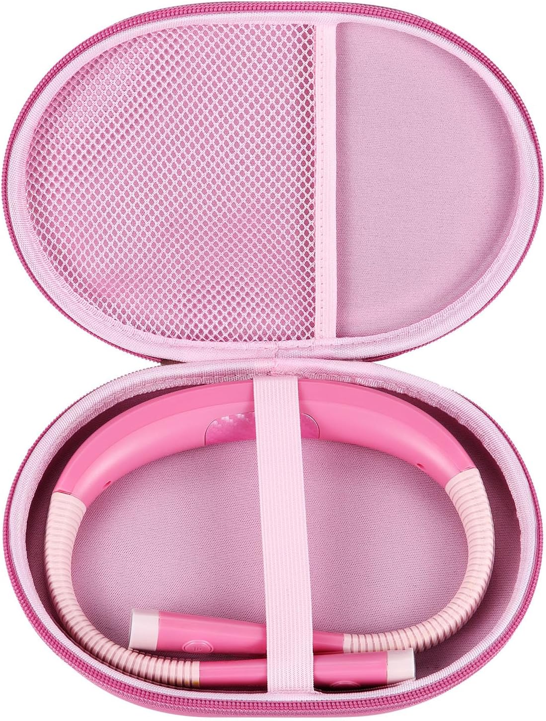 Case Compatible with Glocusent/for Gritin/for Vekkia/for EastPin/for enclize LED Neck Reading Light，USB Rechargeable Personal Light Storage Box (Case Only) (Pink)