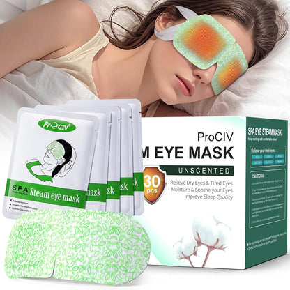 Steam Eye Mask,Warm Eye Compress for Dry Eyes Sleep Mask,Hot Auto Heated Eye Masks Relaxing Items for Women Moist Heat for Eyes Soothing Eye Fatigue,Disposable EyeMask for SPA Essentials