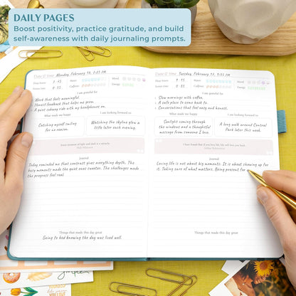 Legend Positivity Journal with Prompts – Guided Daily Affirmation Journal for Women & Men – Mental Health, Gratitude & Reflection Diary (Lavender)