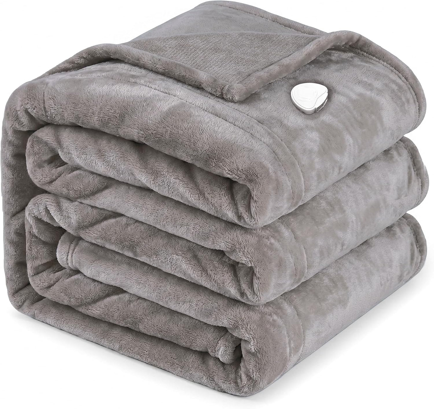 Tefici Electric Heated Blanket, Super Cozy 2-Layer Flannel Heated Throw | ETL & FCC Certified, 3 Heating Levels, 4H Auto Off, Overheat Protection, for Couch & Bed, Office, Gifts for Women, Men, Red