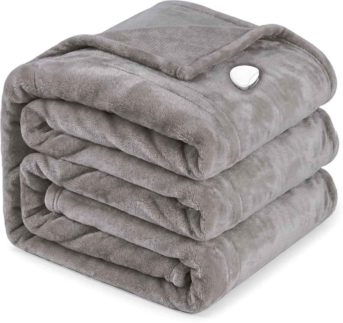Tefici Electric Heated Blanket, Super Cozy 2-Layer Flannel Heated Throw