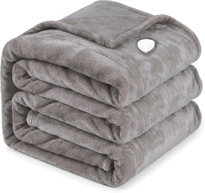Tefici Electric Heated Blanket, Super Cozy 2-Layer Flannel Heated Throw