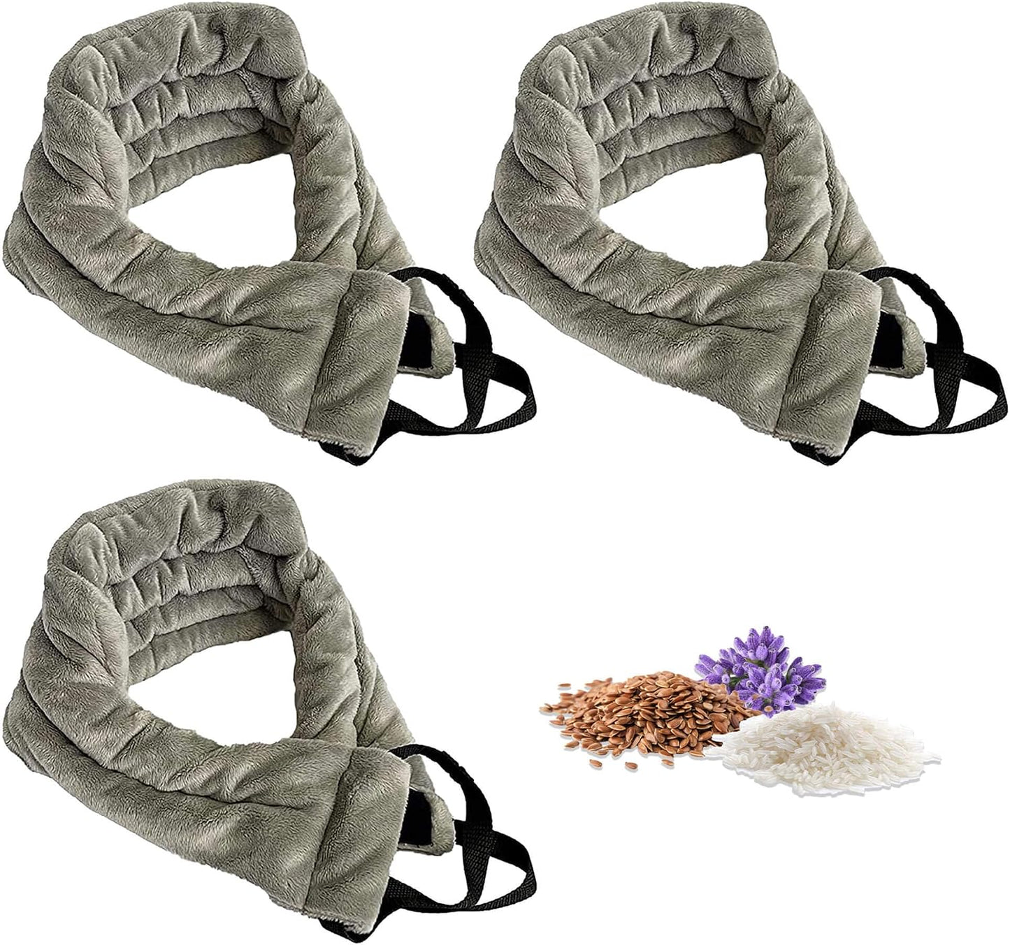 Versatile Heated Neck Wrap Microwavable - Neck Warmer Microwave Heating Pad for Shoulders, Sore Muscles - 22 Inches - 1 Pack
