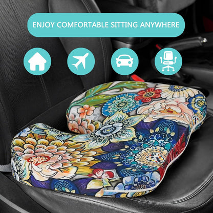 Tailbone Pain Relief Cushion, Memory Foam Seat Cushion for Coccyx Sciatica Pain Pressure Relief Office Desk Chair