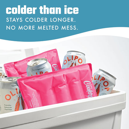 Cool Coolers by Fit & Fresh XL Soft Ice Packs for Coolers & Lunch Bags, 2pk