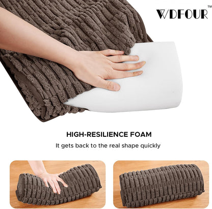 WdFour Headrest Memory Pillow, Support Cushions for Neck, Back or Foot for Sofas, Recliners, Office Chairs, Massage Chairs for Neck Pain Relief and Cervical Support(Khaki, 13" Wx2.7 D).