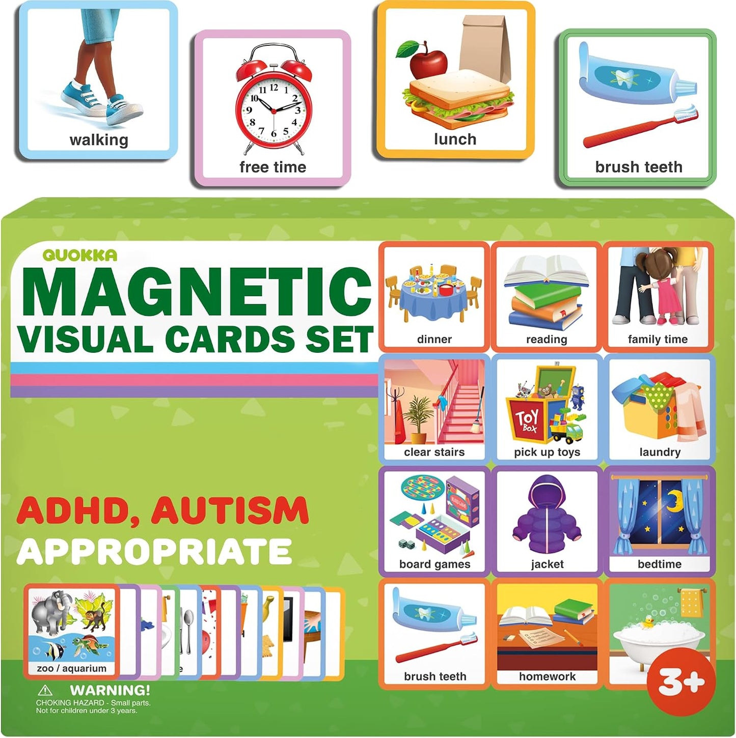 Magnetic Chore Chart for Kids - Reward Behavior Chart for Kids at Home | Dry Erase Morning Routine Schedule Board - Responsibility Star Chart for Toddlers 3-5 - 48 Magnets and 49 Stars