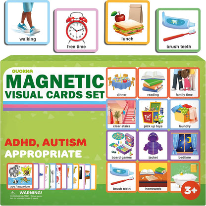 Magnetic Chore Chart for Kids - Reward Behavior Chart for Kids at Home | Dry Erase Morning Routine Schedule Board - Responsibility Star Chart for Toddlers 3-5 - 48 Magnets and 49 Stars