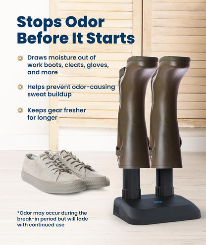 Everlasting Comfort Boot Dryer for Work Boots, Quiet Shoe Dryer, Standard | Portable Shoe Dryer, Compact Design, For Boots, Sneakers, Gloves & Winter Gear, Shoe Warmer, Glove Dryer, Everyday Use
