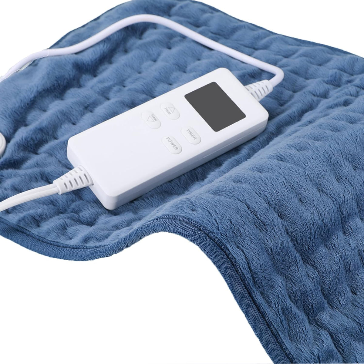 NBKLS Heating Pads for Back Neck Shoulder Pain, Electric Heating Pad Auto Shut Off, Fast Heat, Large Heating Pad Christmas Gift for Women Men, Birthday Gifts for Mom Dad (Blue)
