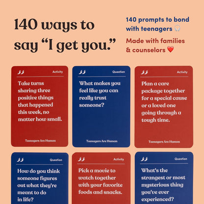 Friends are Human Conversation Cards for Friendship and Bonding, 140 Cards