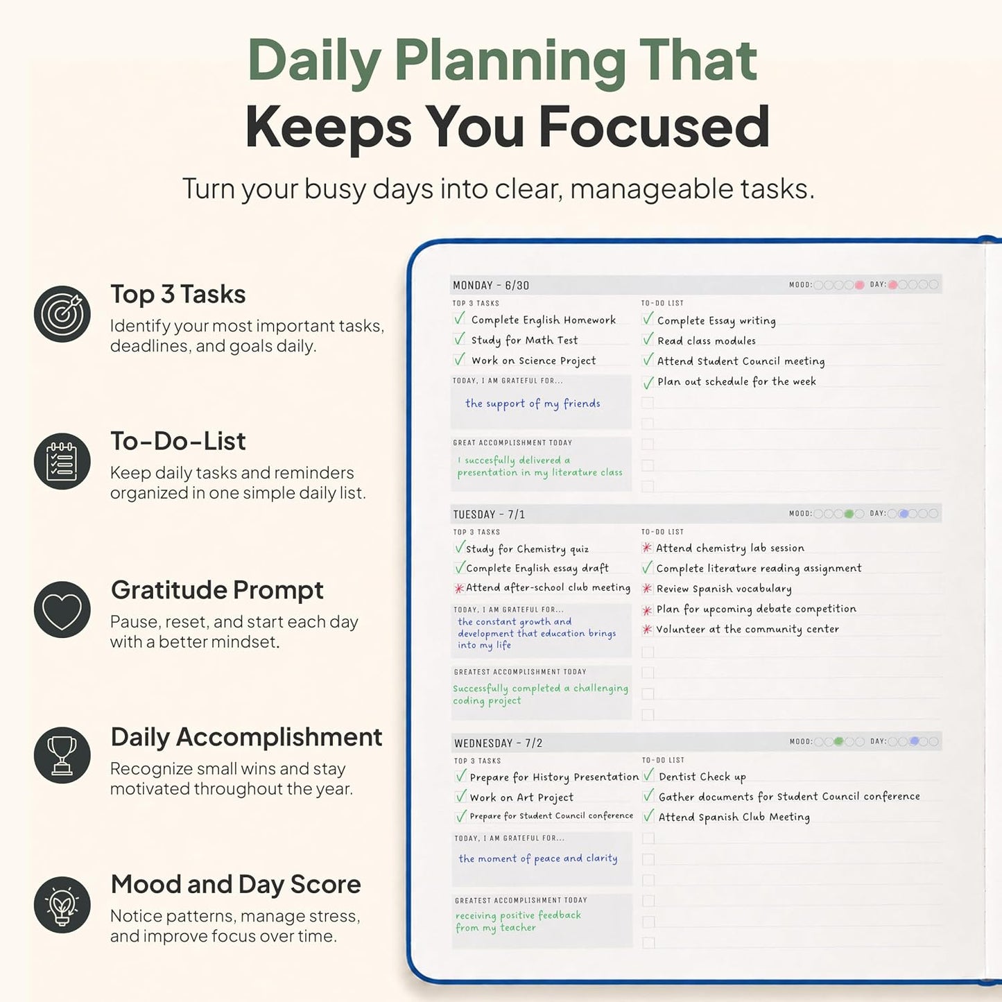 Dated, 2026 Planner, 5.8” x 8.3” - The #1 Productivity Planner to Achieve Your 2026 Goals - Planner 2026-2027 by PRODUCTIVITY STORE (A5, GREY)