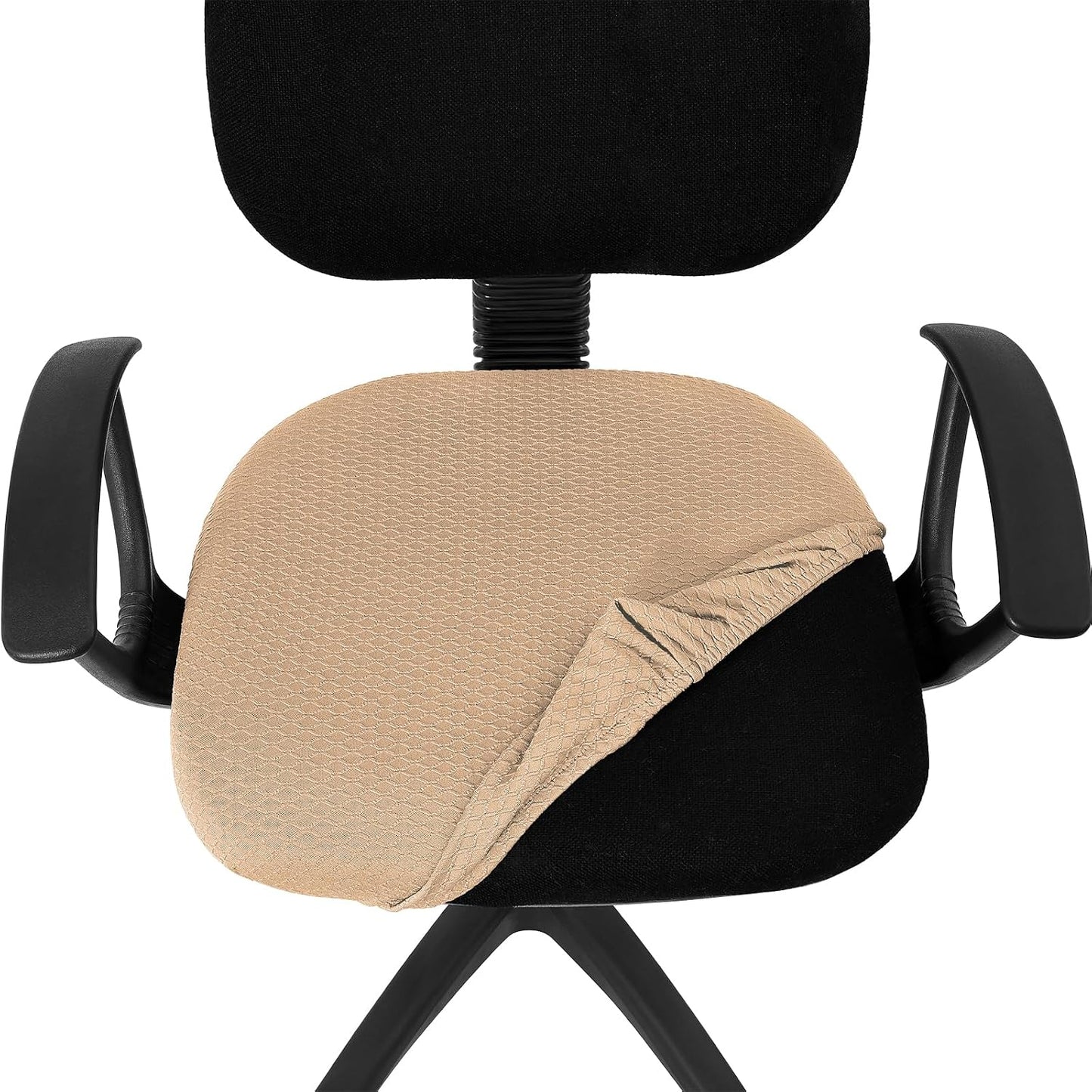 Smiry Office Computer Chair Armrest Covers, 2PCs Anti-dust Arm Rest Pad | Removable Washable Desk Chair Arm Pad Covers, Grey