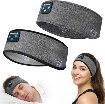Perytong 2 Pack Sleep Headphones, Sleeping Headphones | Bluetooth Headband with Ultra-Thin HD Stereo Speaker, Wireless Headphone for Sports, Insomnia, Yoga, Air Travel, Meditation