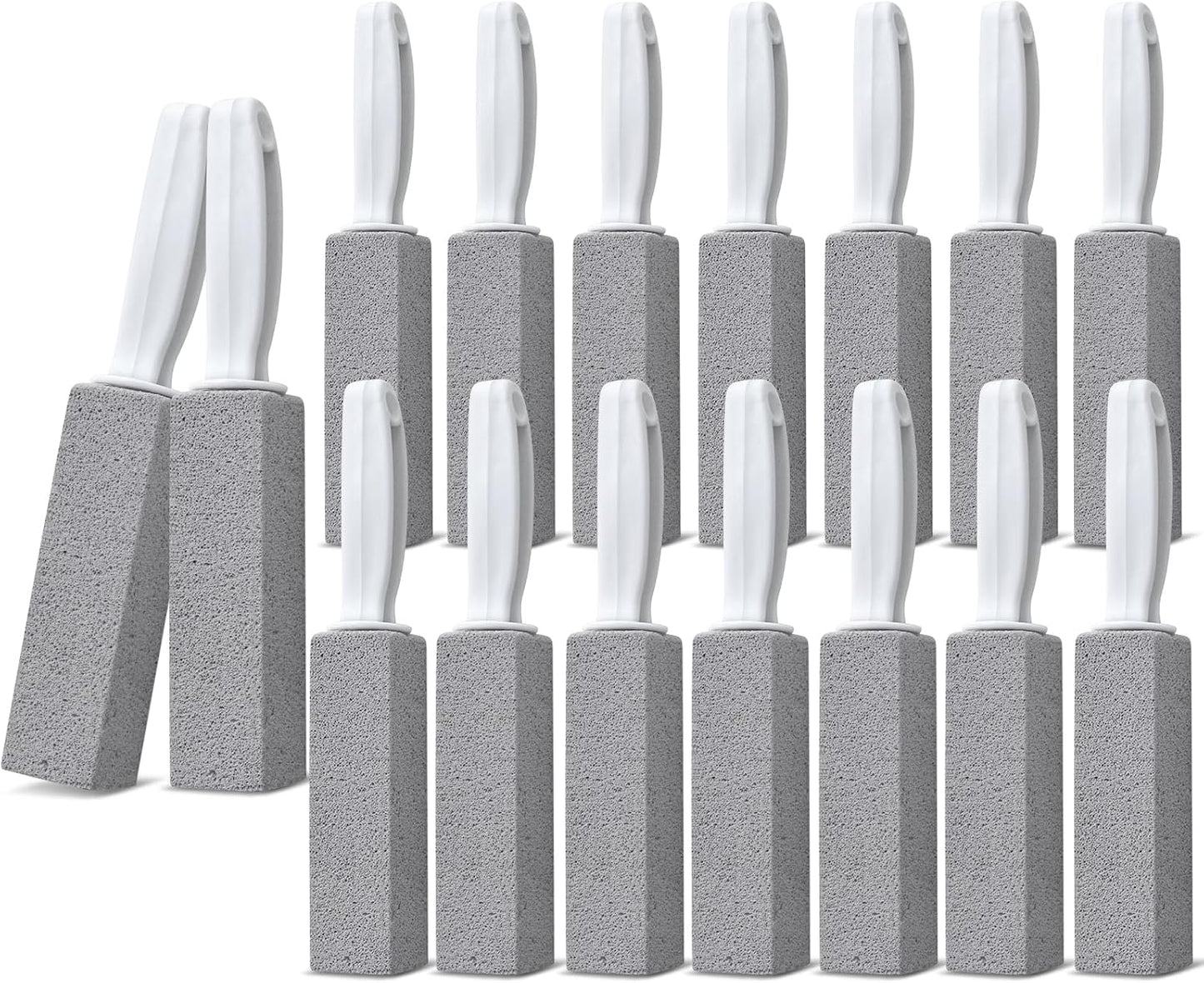 Emycool Pumice Stone Toilet Bowl Cleaner, 12 Pack Toilet Pumice Stone with Handle for Toilet Cleaning, Bathtubs, Sinks, Swimming Pools, Grills