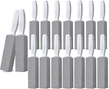 Emycool Pumice Stone Toilet Bowl Cleaner, 12 Pack Toilet Pumice Stone with Handle for Toilet Cleaning, Bathtubs, Sinks, Swimming Pools, Grills