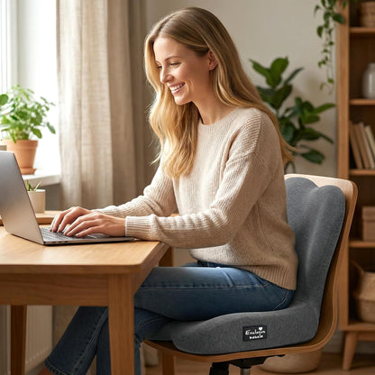 Exclusivo Mezcla Memory Foam Seat Cushion, Grey