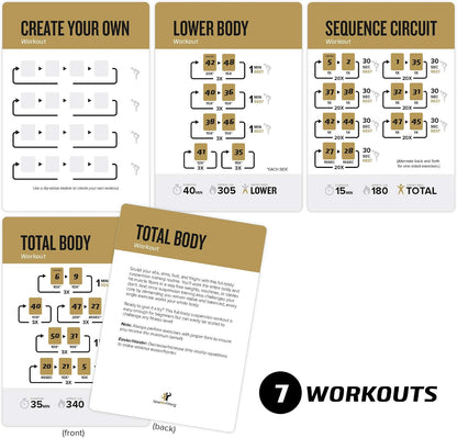 NewMe Fitness Pilates Workout Cards, Fitness Deck for Women and Men