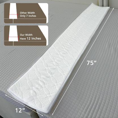 Asatdd Bed Bridge Twin Size to King Size Bed | Waterproof Bed Split Filler, Twin Size to King Size Bed Converter, 75" x 12"