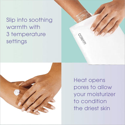 True Glow by Conair Hand Warmer - Electric Hand Warmer Thermal Spa - Heated Lotion Beauty Mitts - Packaging May Vary