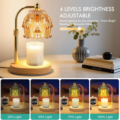 Candle Warmer Lamp with Timer,Birthday Gifts for Women