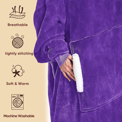 yescool Wearable Blanket Hoodie as Christmas Birthday Gifts for Women Mom - Colors A