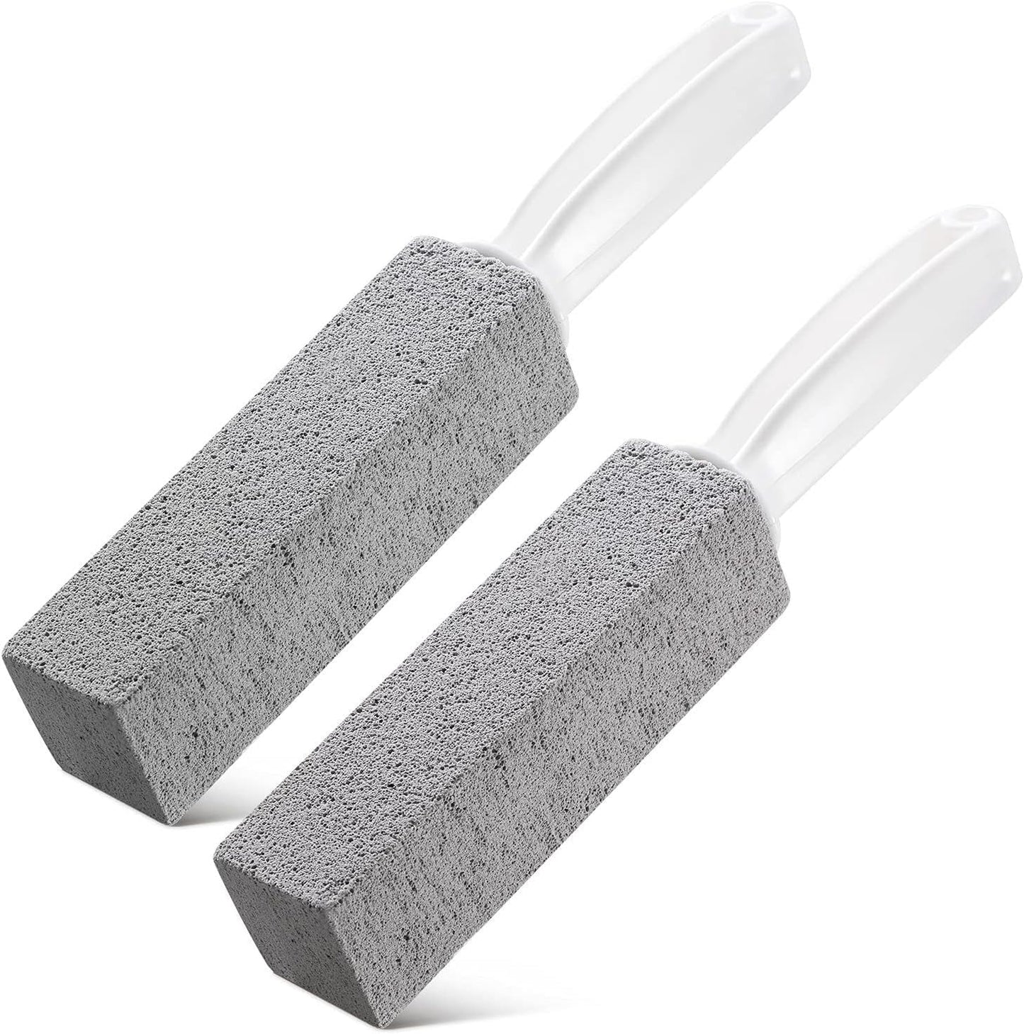 Bexter 2-Pack Value Toilet Bowl Pumice Cleaner with Handle – Removes Hard Water Rings, Stains & Limescale – Multi-Surface Bathroom Cleaning Stone for Sink, Pool, Tile
