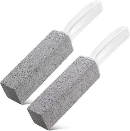 Bexter 2-Pack Value Toilet Bowl Pumice Cleaner with Handle – Removes Hard Water Rings, Stains & Limescale – Multi-Surface Bathroom Cleaning Stone for Sink, Pool, Tile