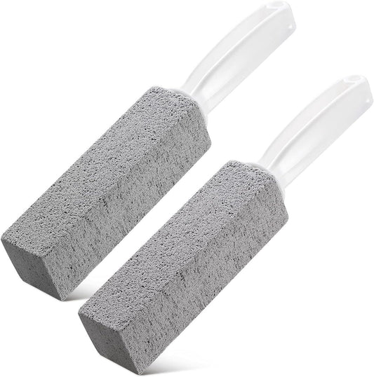 Bexter 2-Pack Value Toilet Bowl Pumice Cleaner with Handle – Removes Hard Water Rings, Stains & Limescale – Multi-Surface Bathroom Cleaning Stone for Sink, Pool, Tile