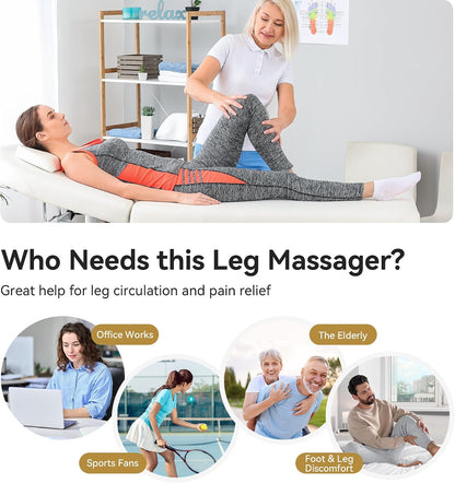 FIT KING Leg Massager with Heat and Air Compression, FSA-HSA