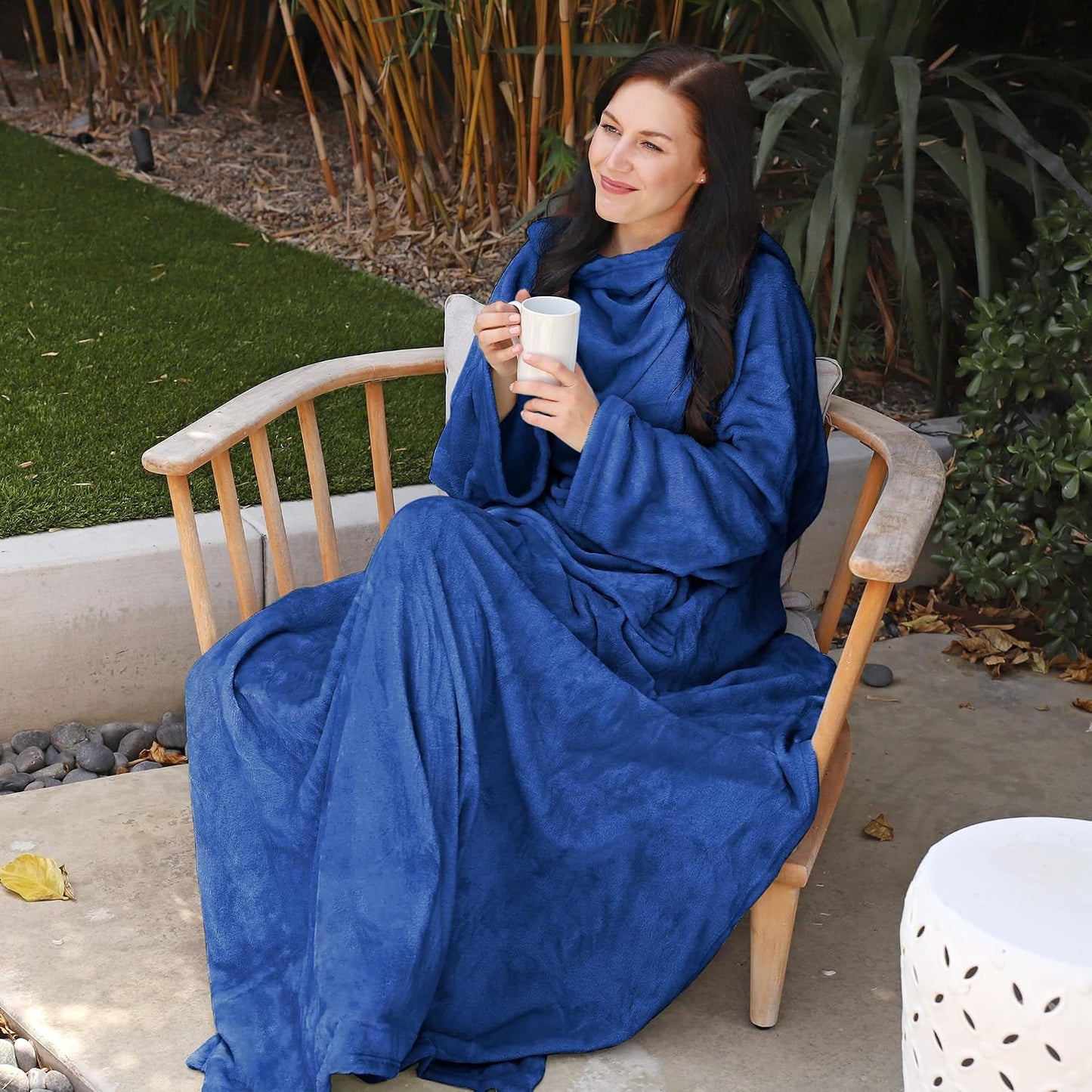Catalonia Wearable Blanket with Sleeves for Women & Men, Fleece Wrap Throw | Cozy Sleeve Design for Hands-Free Comfort, Perfect for Reading, TV Time & Relaxing, Christmas & Birthday Gift