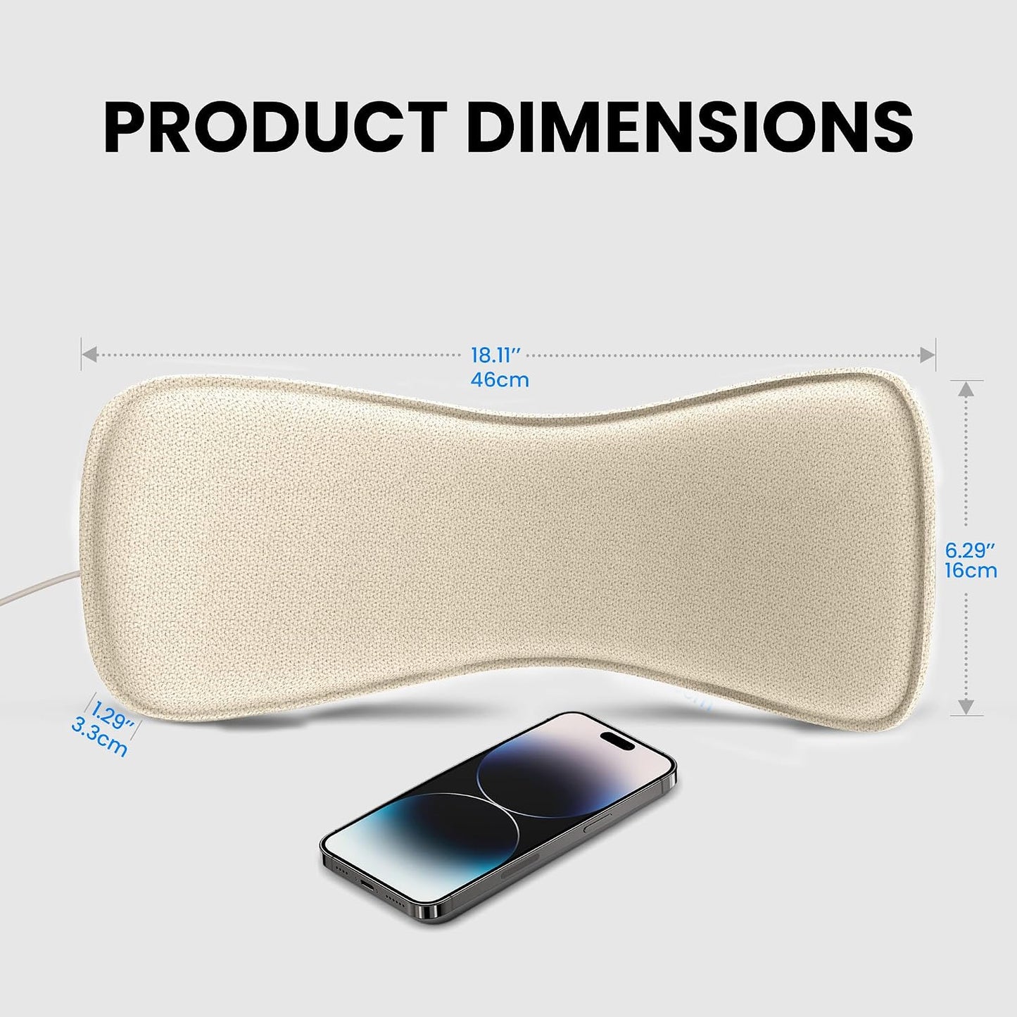 Avantree Slumber 2 - Bluetooth Pillow Speaker for Side Sleepers | 4 Ultra-Flat Speakers, White Noise, Remote Control & Sleep Timer, Soft Design for Sleeping, Podcasts & Audiobooks, Gray